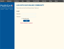 Tablet Screenshot of community.parishepiscopal.org